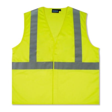 Erb Safety Aware Wear ANSI Class 2 Economy Mesh Vest, - Lime, Size 3XL 61429